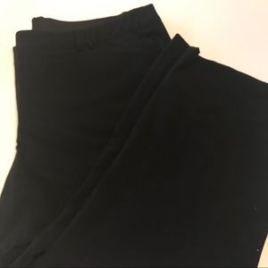 Black wide leg dress pants 28 short
